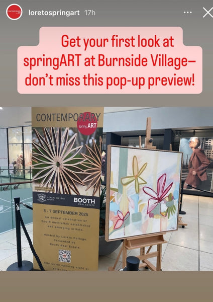 Promo team at Burnside Village Shopping centre for Loreto Contemporary Spring Art show
